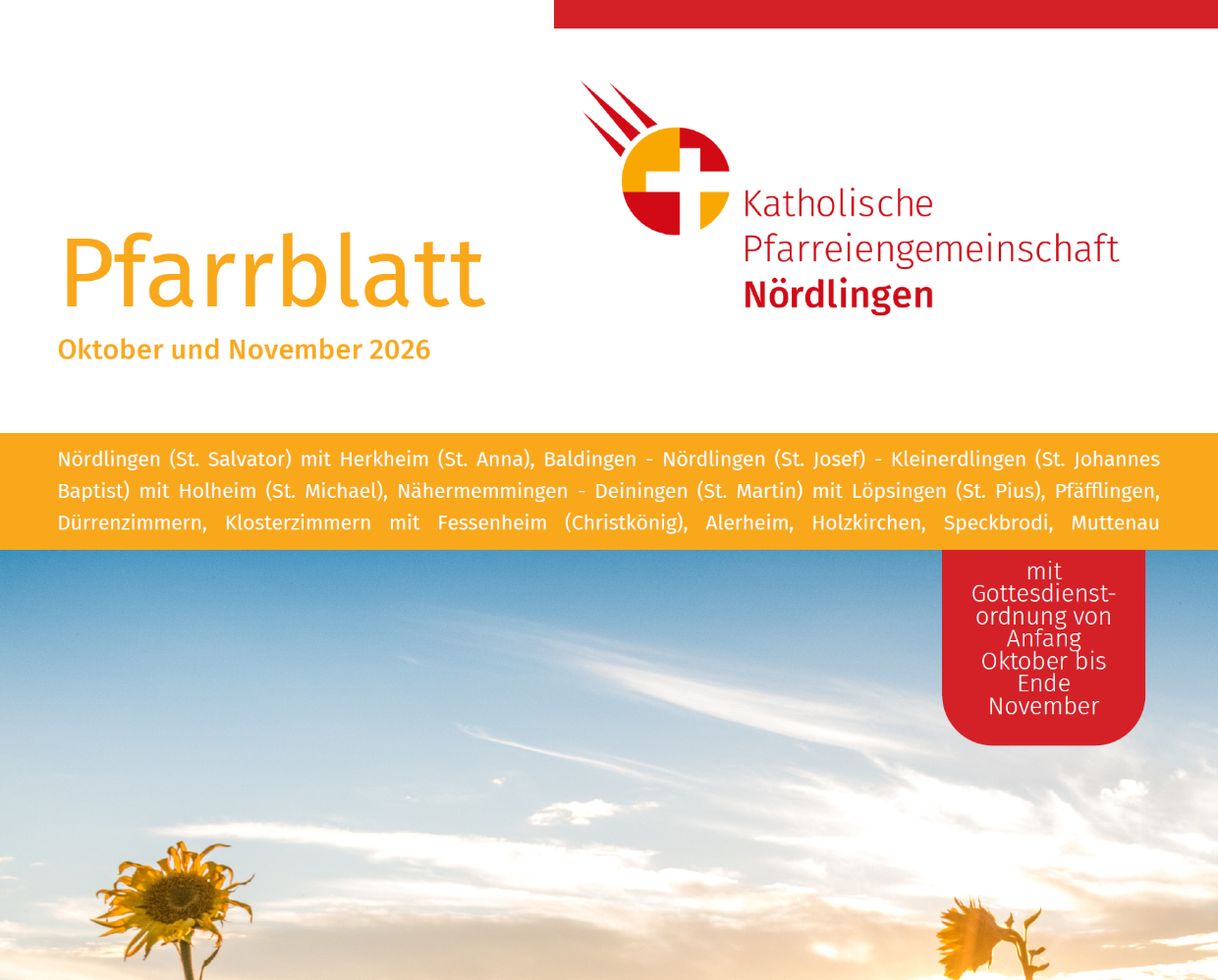 Neues Pfarrblatt Oktober bis November